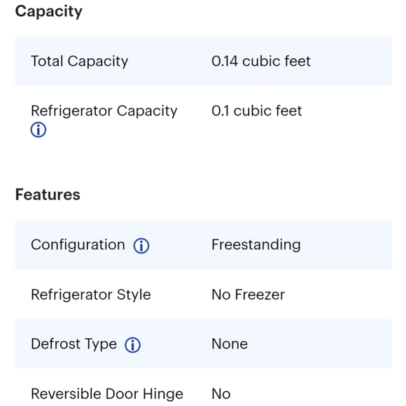 Cooluli - Classic 0.1 Cu. Ft. Mini Fridge - White - Picture 13 of 16
